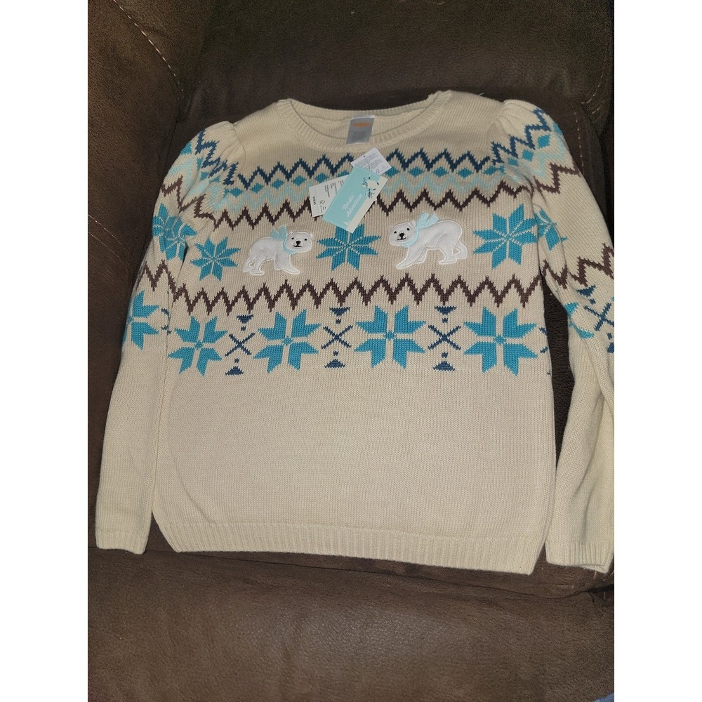 Gymboree winter polar bear Nordic adventure sweater size 8 nwt - Picture 1 of 3